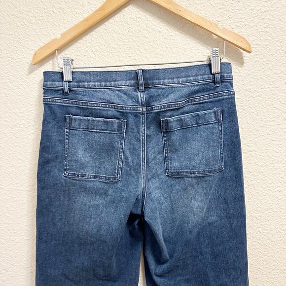 J Mclaughlin Wide Leg Crop Jeans Womens Size 6 High Rise - Picture 6 of 7